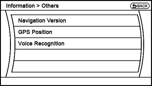current Information - Others menu
