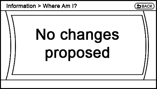 proposed Information - Where Am I? screen