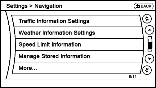 proposed Settings - Navigation (6-10) menu